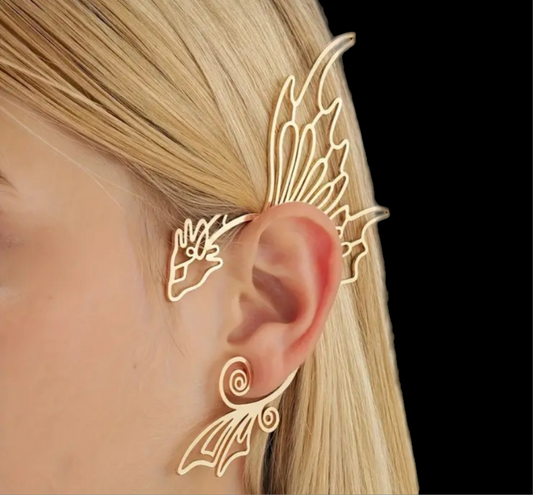 Metal Ear Cuff ( Dragon )