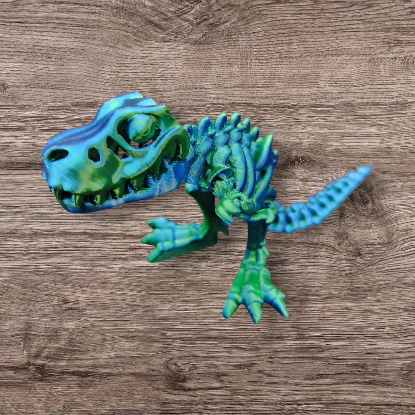 3D Dinosaur With Bone