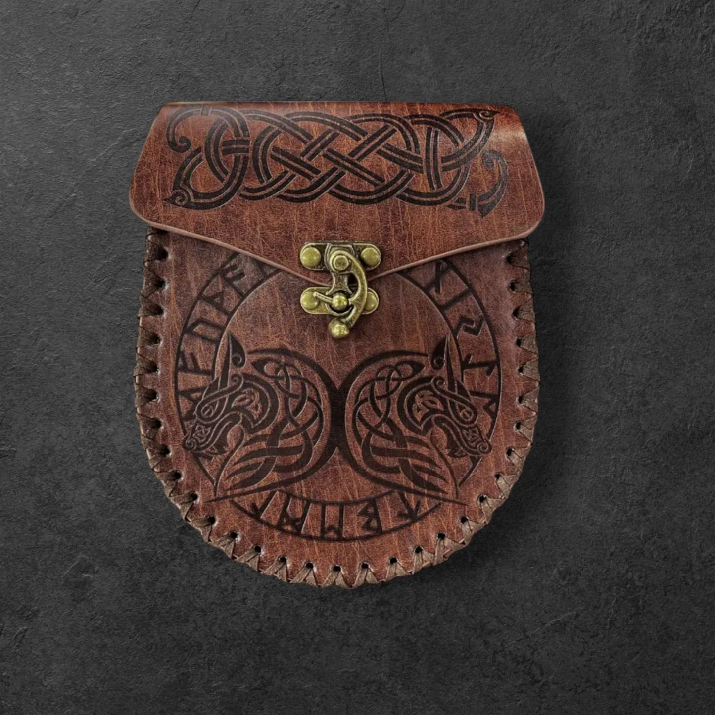 Leather Bag ( Wolf )