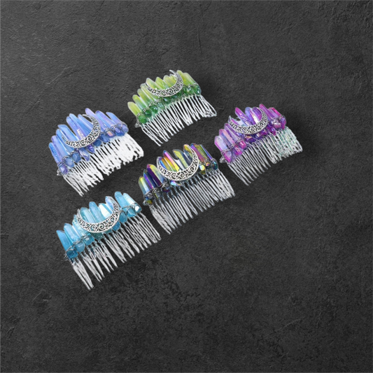 Crystal Moon Hair Comb